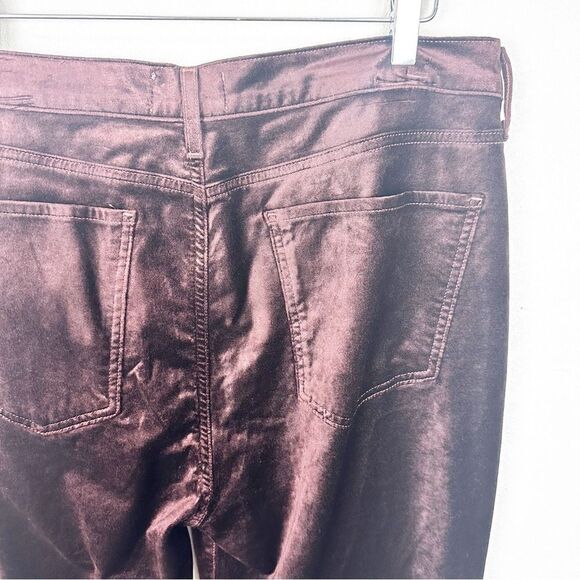 NWT Agolde Nico Velvet Boot in Chocolate Milk Pants Flared Size 32 - Picture 8 of 10